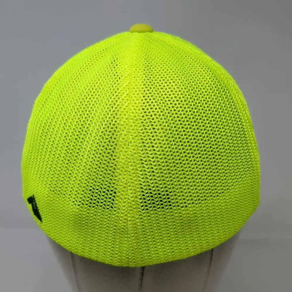 Pacific Headwear Baseball Cap Gray Yellow 7 3/8 Diamond Nation Mesh Hat 404M
